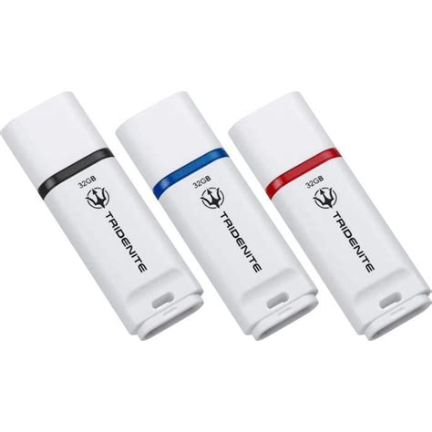 Lot De 3 Clés Usb 32 Go Usb 2 0 3X Clés Usb Standard Blanches