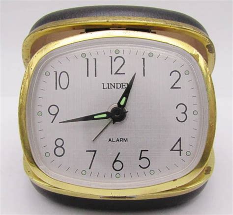 Vintage Linden Travel Alarm Clock Original Box