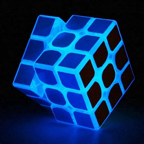 Glow In The Dark Speed Cube 3x3x3 Magic Cube Puzzle Toy Shopee Singapore