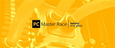 Wallpaper Illustration Text Logo Yellow PC Gaming PC Master Race