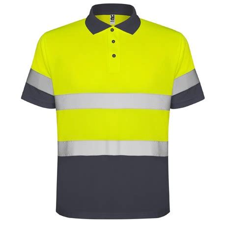 Polo Technique Homme Polyester Manches Courtes Haute Visibilit G M