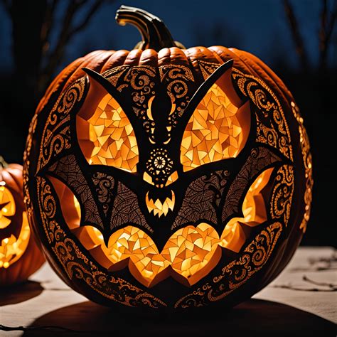 Bat Faced Filigree Jack O’ Lantern Ai Generated Artwork Nightcafe Creator