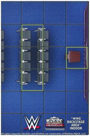 WWE Backstage Area Indoor / WWE Arena Indoor Heroclix Map