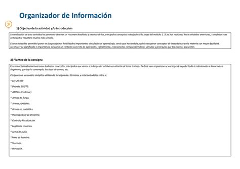 Actividad 4 M1 modelo api 1 Organizador de Información 1 Objetivo