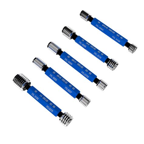 5 Piece Thread Plug Gage Set. 9/16 to 1", UNC- 2B, taperlock. CERTIFIE ...