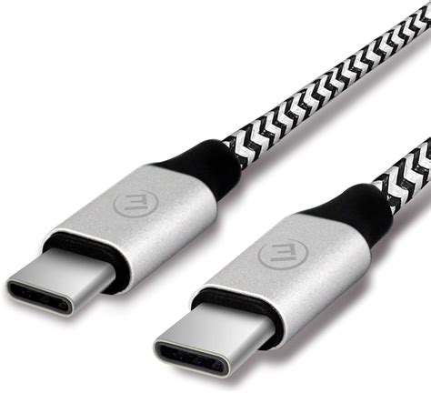 Evomind Nylon Braided Usb C To Usb C Cable M Fast Amazon Co Uk