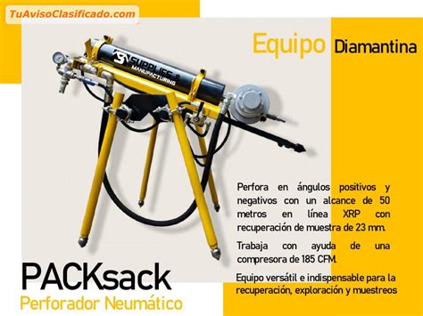 Packsack Equipo De Perforacion Empresas E Industrias Servic