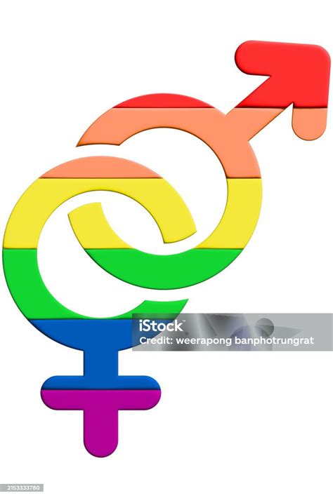 3d Pride Month Symbol For Gender Diversity Stock Illustration