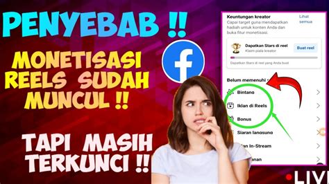 Penyebab Fitur Monetisasi Reels Facebook Sudah Muncul Tapi Masih