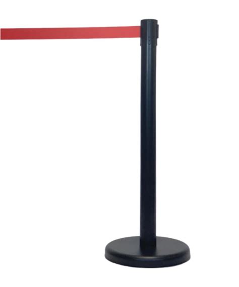 Queue Management Retractable Barrier Post Security Crowd Control