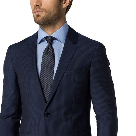 Tommy Hilfiger Tailored Collection Pinstripe Suit In Blue For Men Navy Lyst