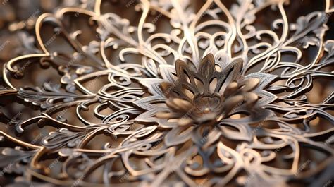 Premium AI Image | A Photo showcasing the beauty of Islamic metalwork ...