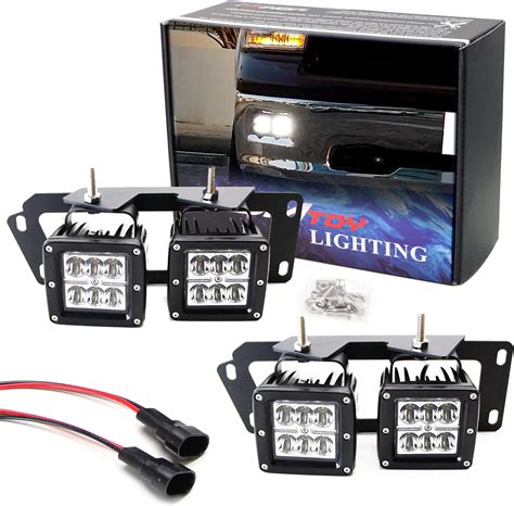 Amazon Ijdmtoy Led Pod Light Fog Lamps Compatible With Dodge