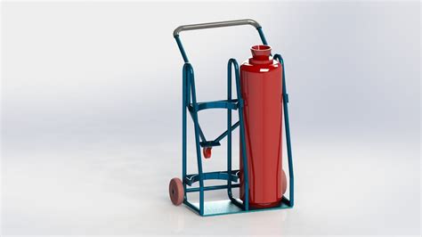 Mild Steel Double Gas Cylinder Trolley At Rs 9000 In Bengaluru ID