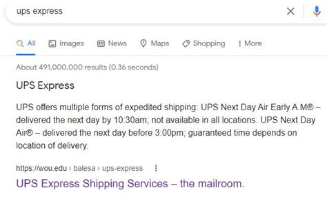 Ups Express Shipping Services The Mailroom