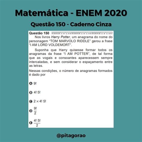 Prova De Matematica Do Enem Fdplearn