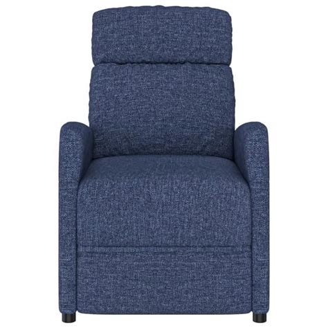 Zerodis Fauteuil Inclinable Bleu Tissu Hb Cdiscount Maison