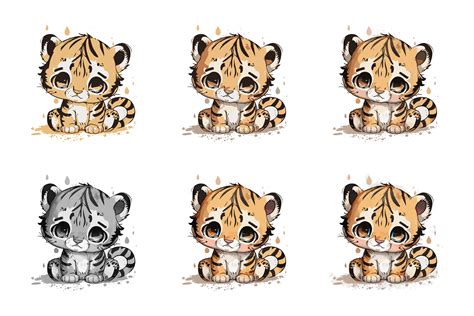 Watercolor Tiger Vector Illustration Graphic by BreakingDots · Creative ...