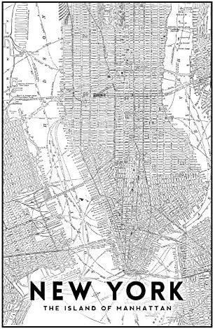 Manhattan Wall Map Oversized Map Of Manhattan Manhattan Map