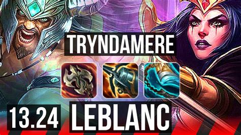 TRYNDA Vs LEBLANC TOP 6 Solo Kills 12 2 6 Legendary 400 Games