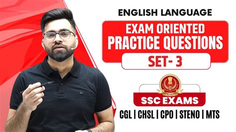 Set Exam Oriented Practice Questions English For Ssc Cgl Chsl