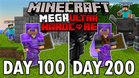 I Survived Days In Mega Ultra Hardcore Minecraft Minecraft