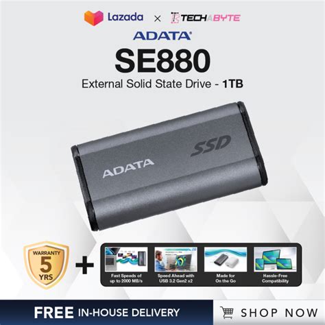 Adata Elite Se880 External Solid State Drive Lazada Singapore