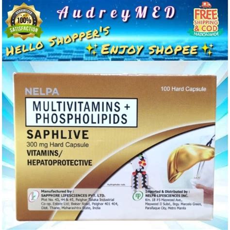 SAPHLIVE Multivitamins Phospholipids Hard Capsules Lazada PH