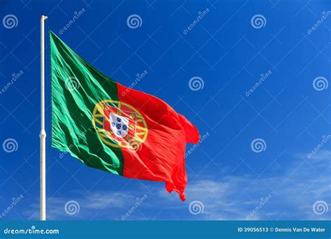 Portuguese flag stock image. Image of design, blue, nation - 39056513