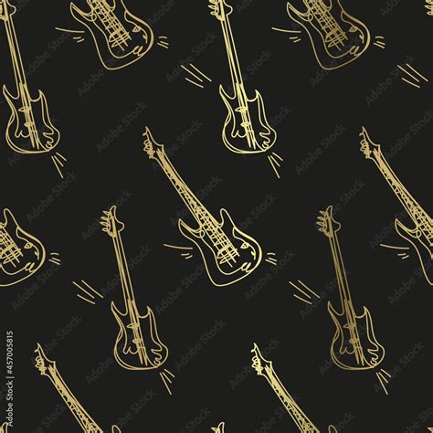 guitar sketch vector illustration isolated design element isolated ...