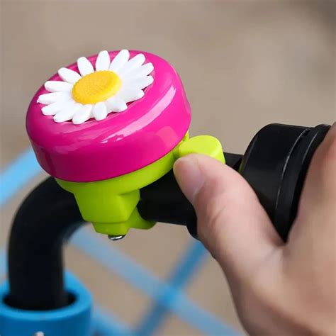 Kids Funny Bicycle Bell Horns Bike Daisy Flower Children Girls Safety