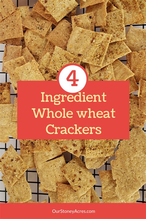 Homemade Whole Wheat Crackers Whole Wheat Crackers Wheat Crackers Whole Wheat Crackers Recipe