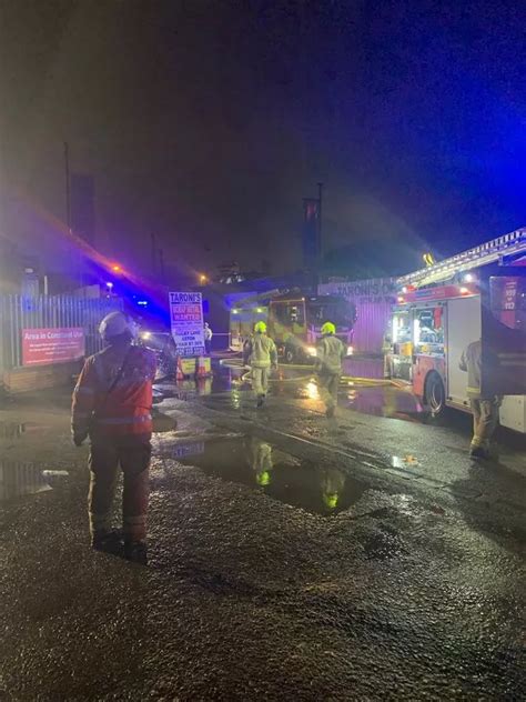 Fifty Firefighters Tackle Huge Blaze At Taronis Of Birmingham Scrap