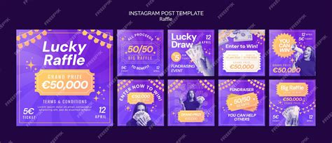 Premium PSD | Raffle template design