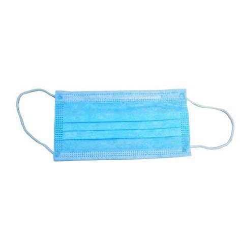 Blue Pp Non Woven Disposable Face Mask For Medical Procedure At Rs