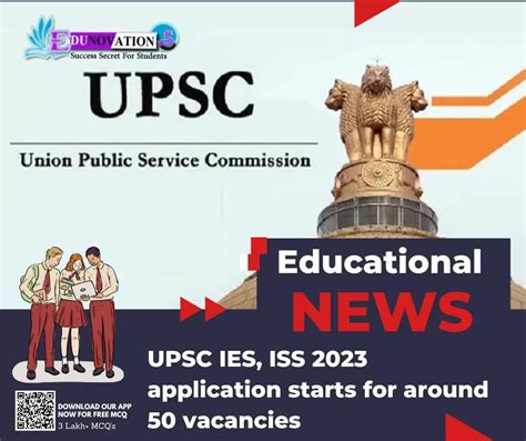 Upsc Ies Iss Application Starts For Around Vacancies