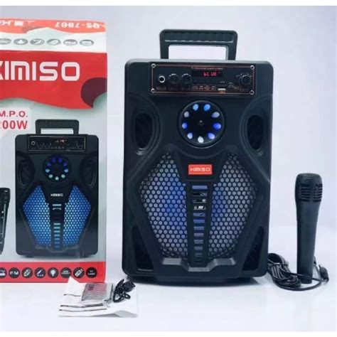 Jual Wftstore Speaker Bluetooth 8 Inchi Brain Power Kimiso QS 7807