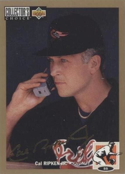 Upper Deck Collector S Choice Gold Signature Cal Ripken