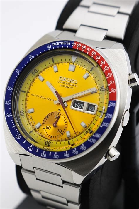 Seiko Pepsi Pogue Yellow Dial Uomo