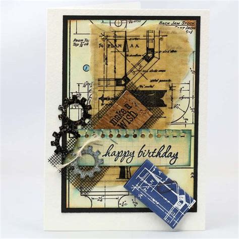 Great Card For A Guy Architectural Elements Birthday Card Paper By