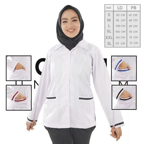 Jual Baju Dinas Putih Wanita PDH Putih PNS Cewek Kemeja Kemeja Putih