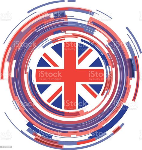 Ilustración De Resumen Icono Bandera De Reino Unido Y Más Vectores Libres De Derechos De Bandera