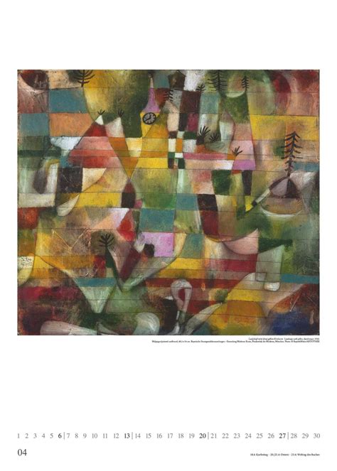 Paul Klee Kunst Kalender Poster Kalender X