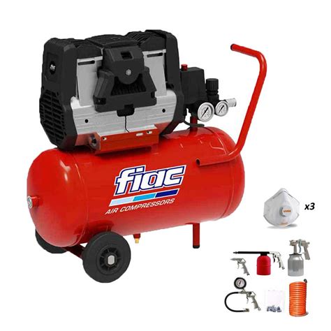 Compressore Fiac Supersilent Xs Kit Pistole Da Pz Professionale