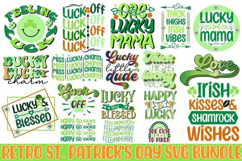 Retro St Patrick S Day SVG Bundle Bundle Creative Fabrica