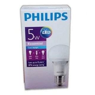 Pc Philips Essential Led Bulb W E K Cool Daylight Shopee