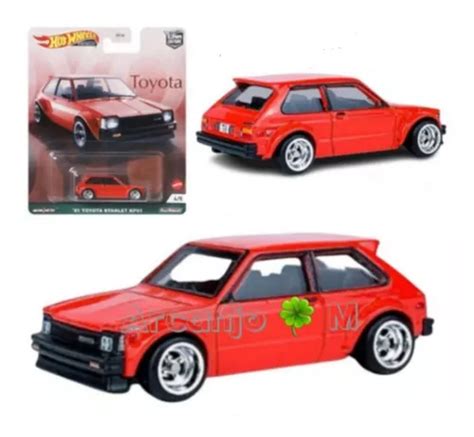 Hot Wheels 81 Toyota Starlet Kp61 Premium Lote 2021 Frete grátis