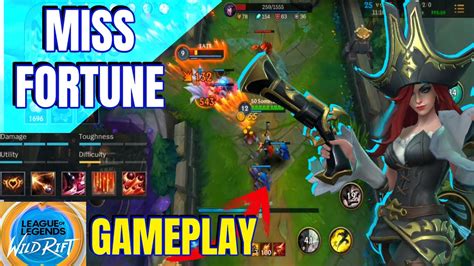 Wild Rift MISS FORTUNE Gameplay 60FPS League Of Legends Wild Rift