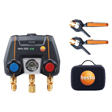 TESTO Digital Manifold 2 Valves Manifold Gauge Kit 808DX4 0564