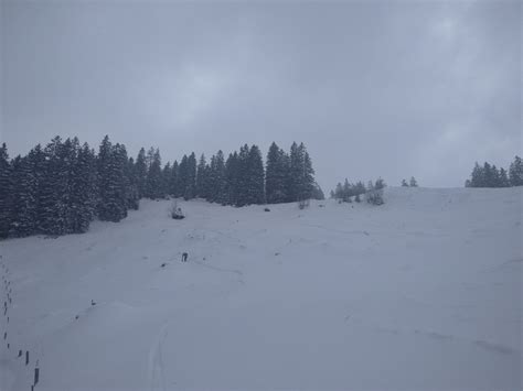 Glattgrat 2191m Aktuelle Verhältnisse vom 22 01 2023 auf der Route